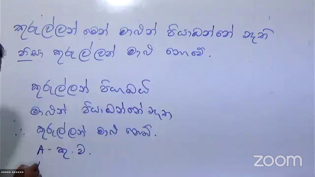 වෙන් රූපයක සප්‍රමාණතාව සෙවීම - Logic and Scientific Method - Advanced Level