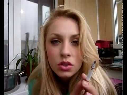 Blonde Teen Girls Smoking Cigarettes