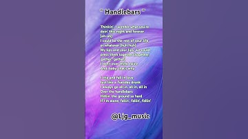 Thumbnail of " Handlebars " song lyrics  #lyricsshorts #lyrics #jennie  #songslyrics