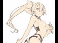 水着巴御前を描く配信