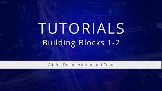 Famous Tutorial 1-2 - Adding Documentation and Color Profile