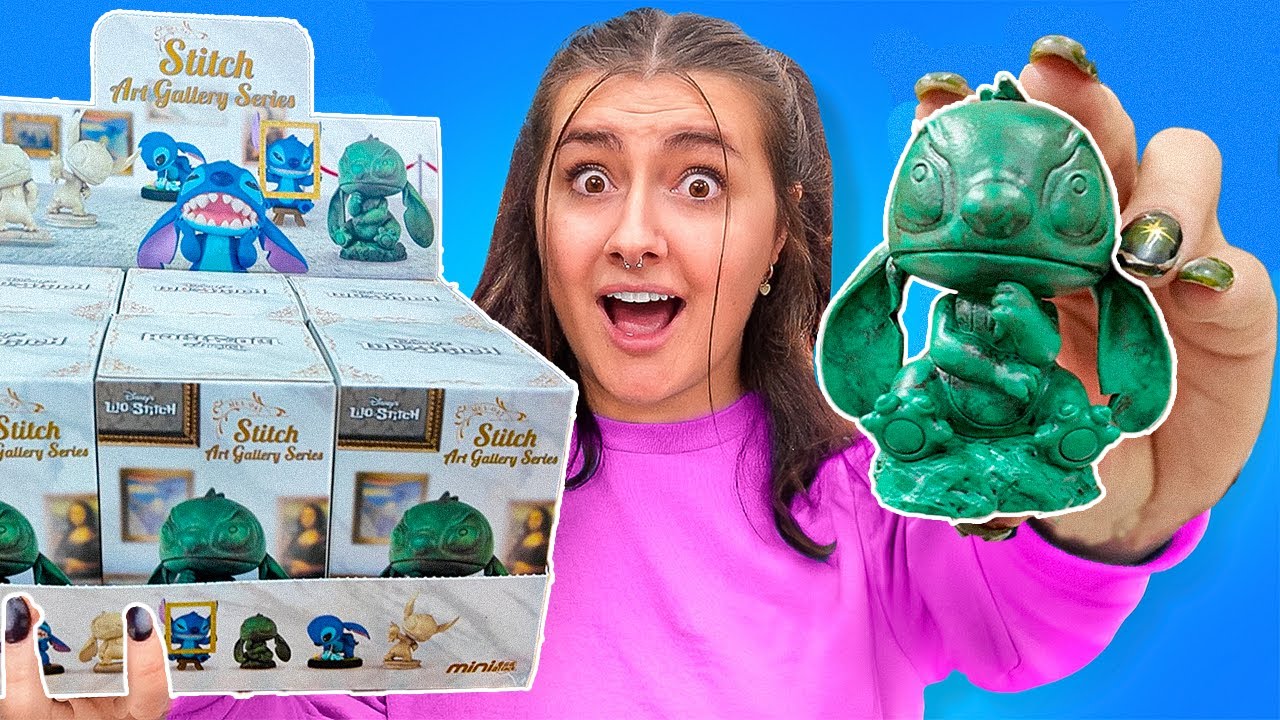 Unboxing an ENTIRE CASE of MYSTERY Stitch art gallery series