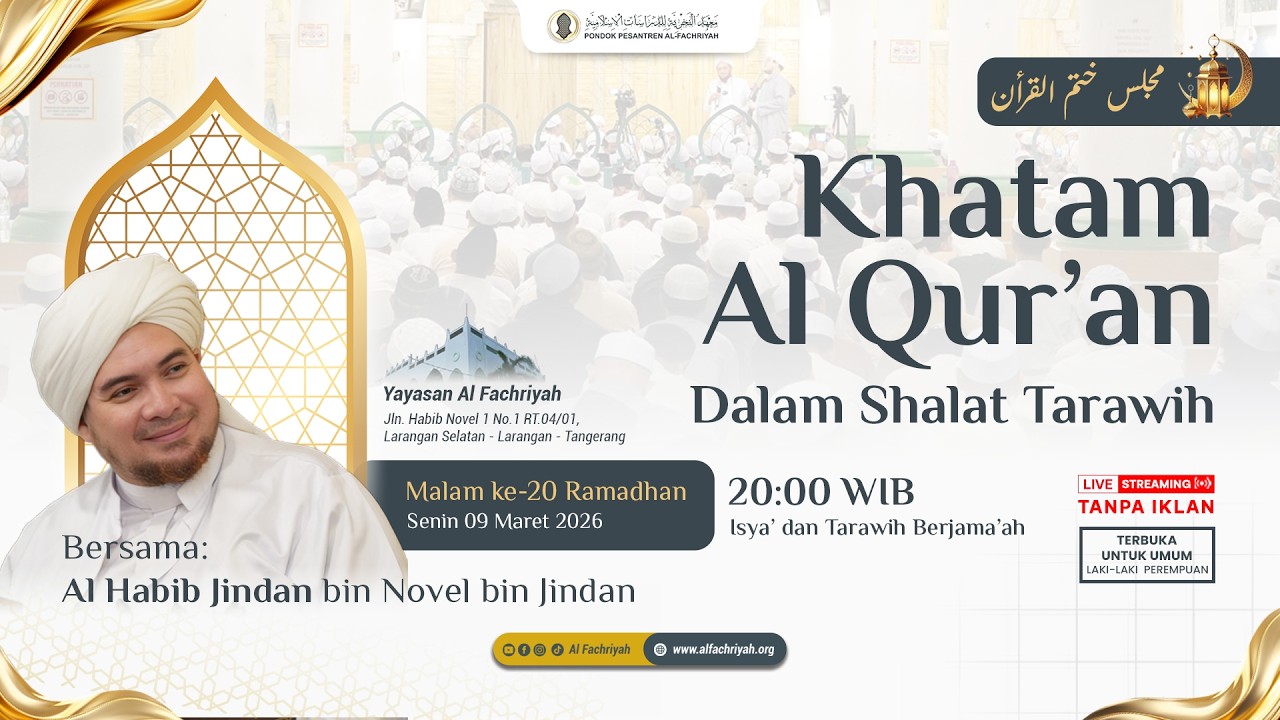 🔴LIVE Kajian Mawaid Al-Ramdhaniyah Al Habib Ali bin Muhammad Al Habsyi Malam Ke- 20 Ramadhan