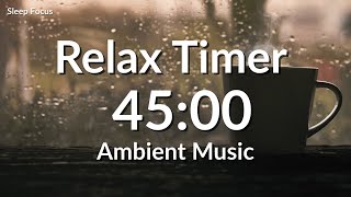 Focus Timer — Thunderstorm Ambience | 45 Minutes Black Screen