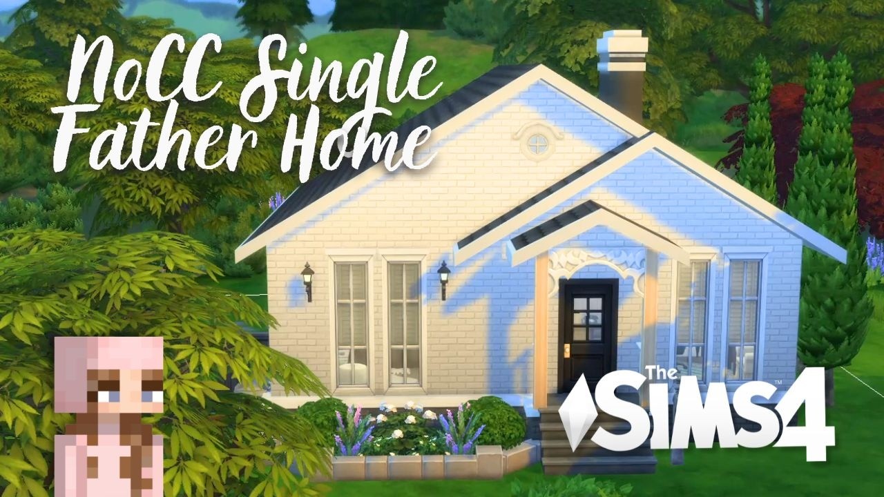 NoCC Single Father Home The Sims 4 | Stop Motion