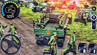 US Army Truck Transport Offroad Simulator - Cargo Vehicle Driving Mountain 3D - Android GamePlay screenshot 3