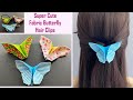 Easy Diy Fabric Butterflies Hair Clips | How to Make Fabric Butterflies | Origami Butterfly Tutorial