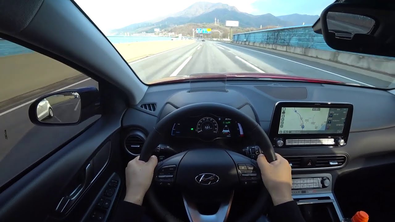 2020 Hyundai Kona EV POV night drive