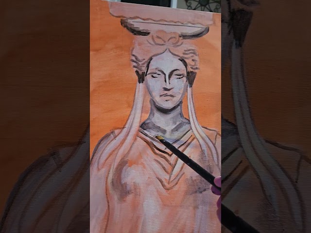 #wip #painting #brushstrokes #asmr #caryatid