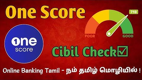 How to Check Cibil Score In Onescore App - Online Banking Tamil