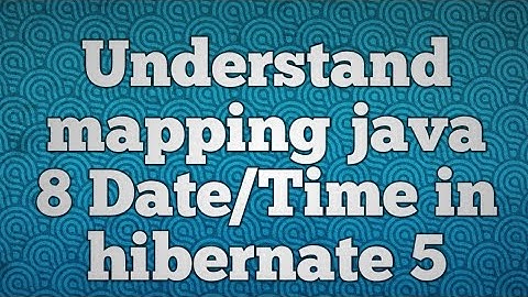 Mapping java-8 date/time in hibernate example