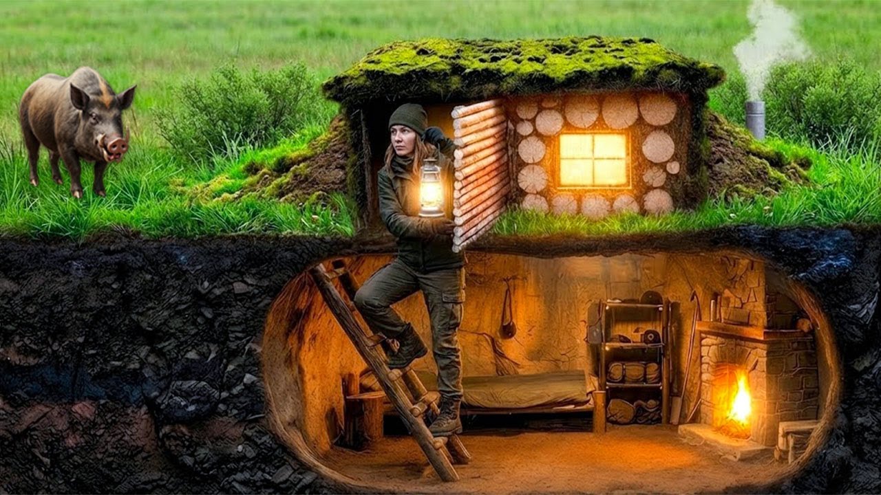 Building a Hidden Underground Dugout: A Warm Secret Survival Shelter Using Bushcraft Skills