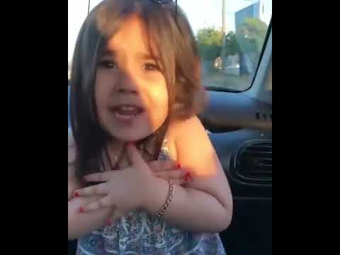 Cute little girl sing turkish song