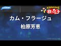 【カラオケ】カム・フラージュ/柏原芳恵