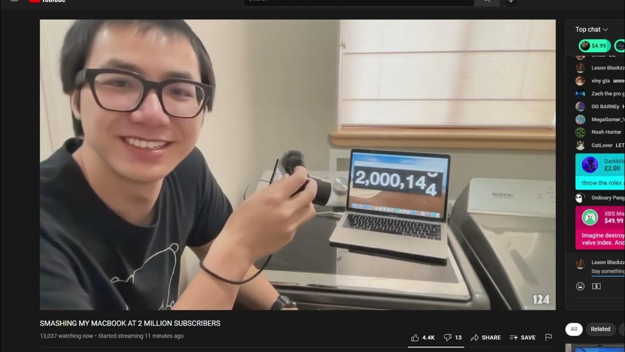 Plainrock124 hits 2 million subscribers LIVE YouTube