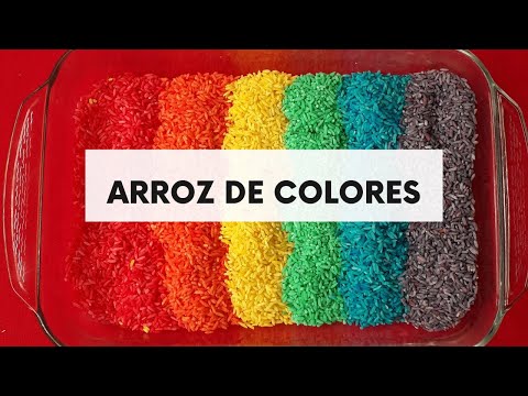 Video: Arroz De Colores Para El Desarrollo De La Motricidad Fina