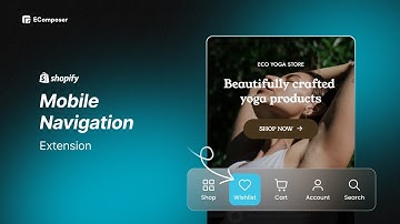 How to create Shopify Mobile Navigation bar - EComposer Completed Tutorial