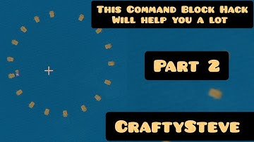 This Command Block Hack Will Help You A Lot *Part 2* #minecraft #craftysteve  #shorts