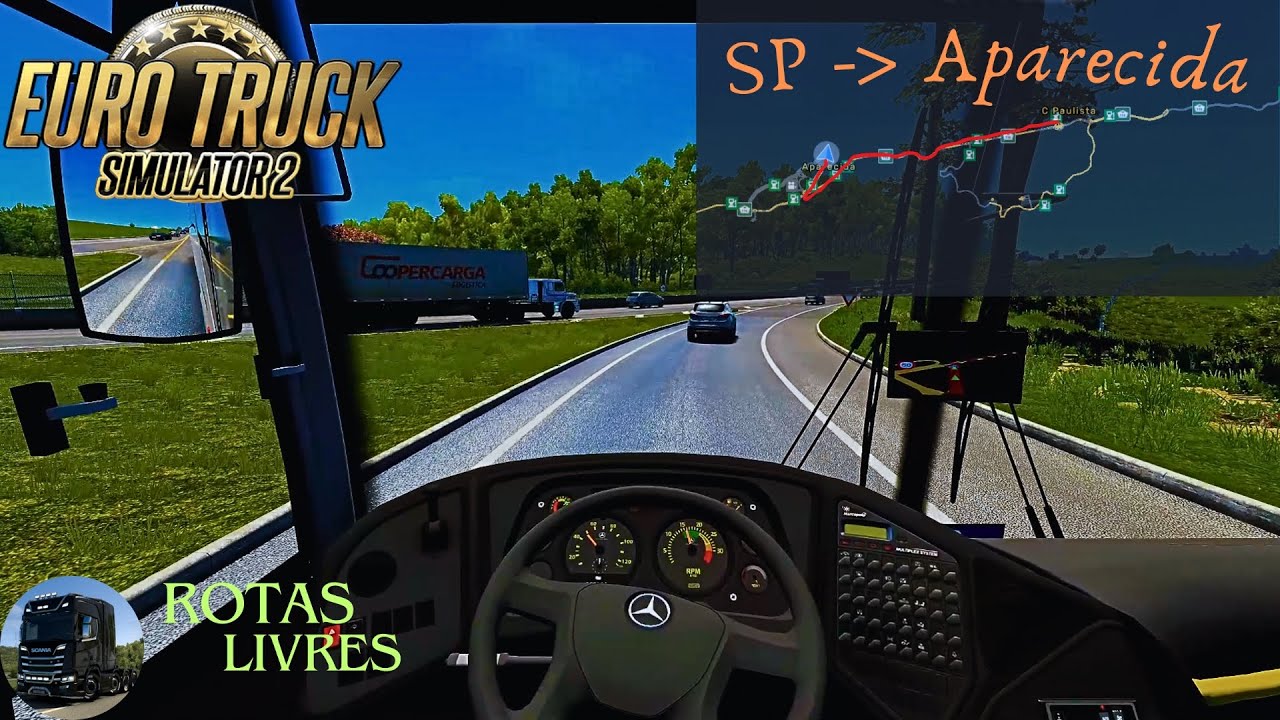 Viagem de Ônibus, da Capital (SP) até Aparecida | Rotas Brasil  ETS2