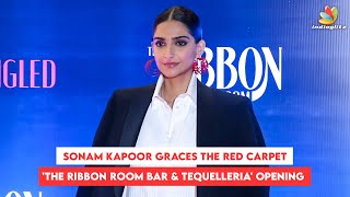 Sonam Kapoor Graces The Red Carpet At 'The Ribbon Room Bar' Opening #sonamkapoor
