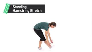 Celebrity Standing Hamstring Stretch - Express Strength Cool-down - Women Profile
