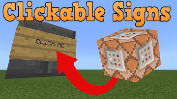 Minecraft Bedrock Edition Command Block Tutorial Clickable Signs Creation