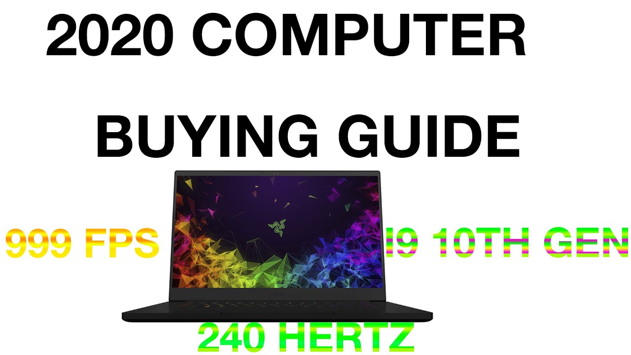2020 computer buying guide - YouTube