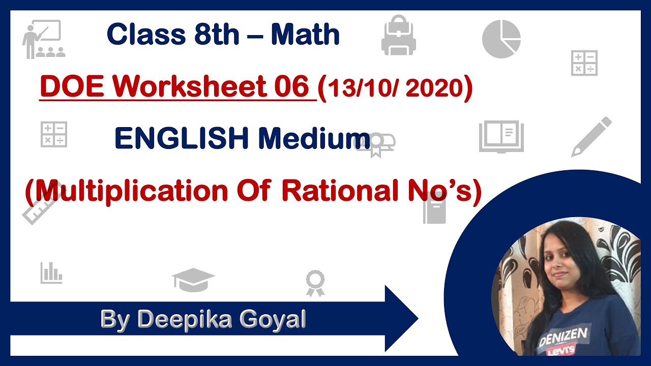 CLASS 8th Maths DOE WORKSHEET 06(13/10/2020) - YouTube
