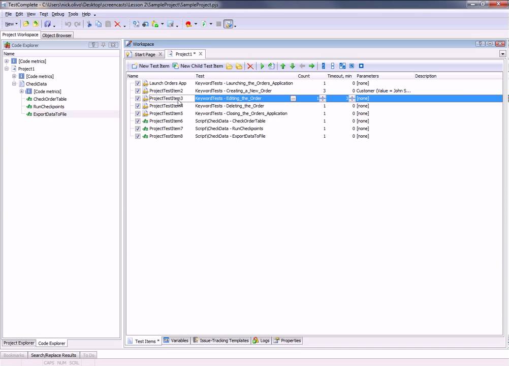 Organizing Batch Runs in TestComplete 8 - YouTube