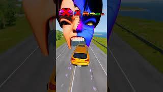 Big and Small Car vs Jinu Half Demon - BeamNG.Drive