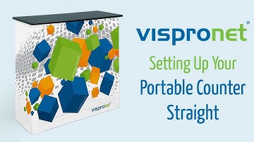 Trade Show Display System Set Up - Portable Counter Straight