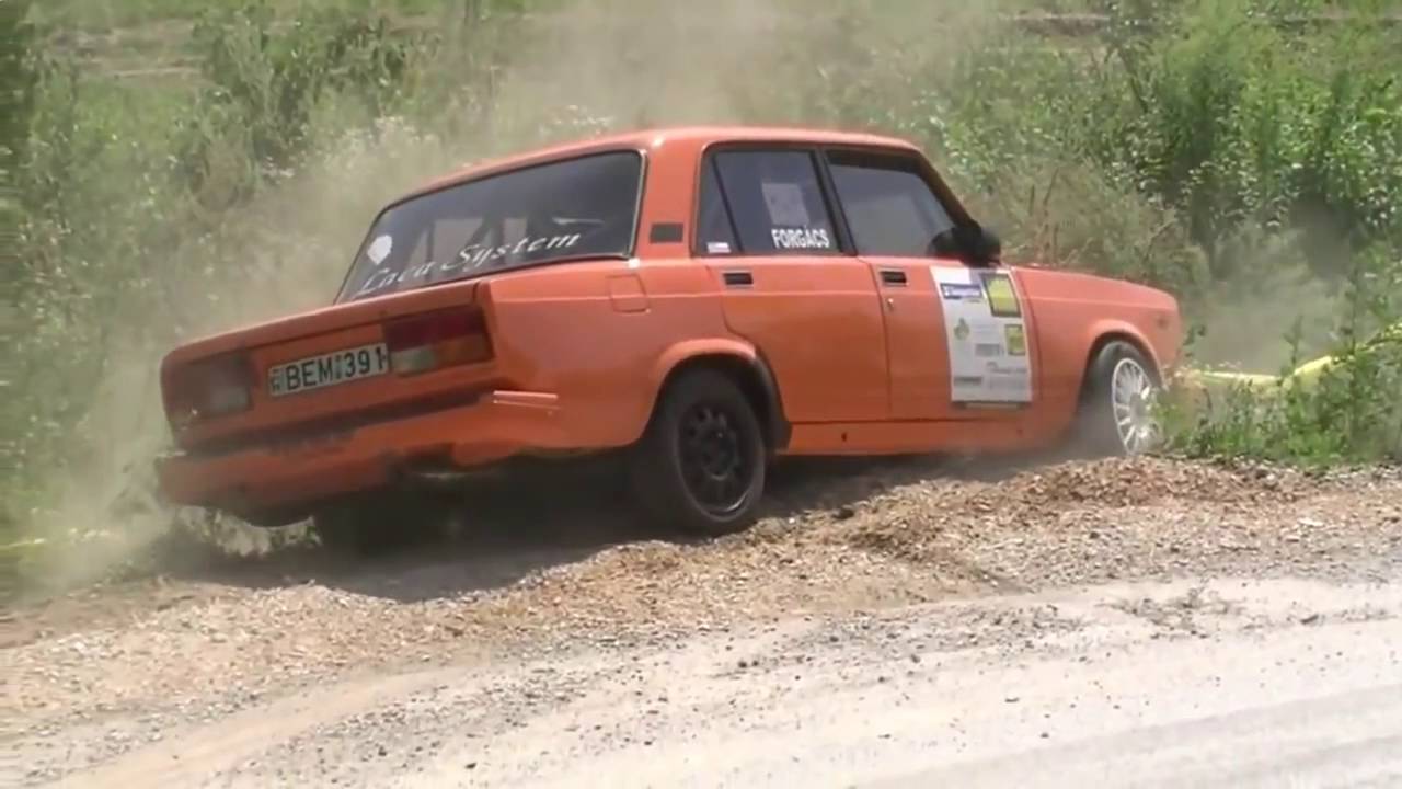 Лада 2107 Аварии на ралли Ваз 2107 - YouTube