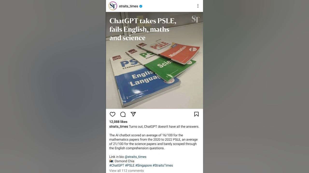 Testing ChatGPT with some PSLE Math questions! 