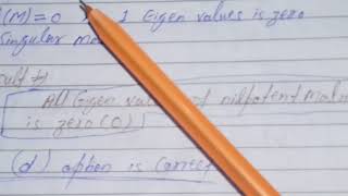 Nilpotent matrix | diagonalisable matrix | non singular matrix | linear solve question|Gate 2004 ###