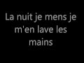 la nuit je mens -Bashung paroles