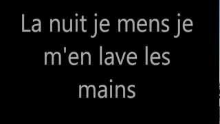 la nuit je mens -Bashung paroles