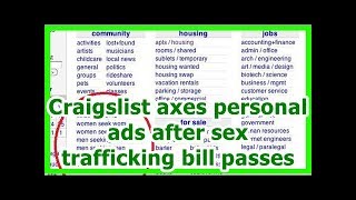 24h News - Craigslist axes personal ads after sex trafficking bill passes