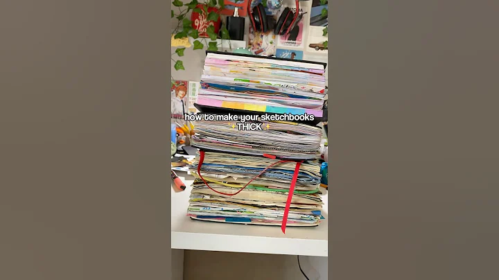 CHUNKY SKETCHBOOK TUTORIAL!1 (theres more im gonna make a part 2) #art #sketchbook #chunkysketchbook