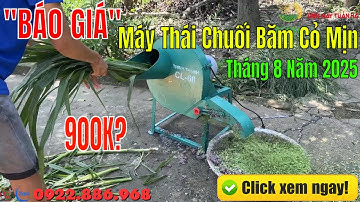 "BÁO GIÁ" Máy Thái Chuối Băm Cỏ Mịn Đa Năng Tháng 8 Năm 2025