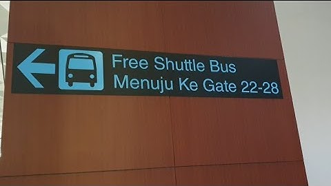 Cara naik free shuttle bus dari gate 13 ke gate 28 bandara soekarno hatta cgk terminal 3