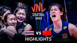 LEGENDARY MATCH | THAILAND vs CHINA | Women's VNL 2022