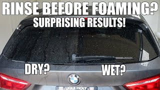 Rinse Before Foaming or Apply Dry? | Testing The Theory | Surprising Results