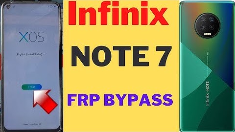 Infinix Note 7 Frp Bypass Android 10/ X690B Google Account Bypass Without Pc