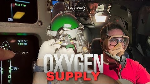 Airbus A32F cockpit oxygen system and how it works