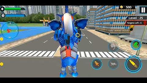 Police Elephant Robot Games 2021: Robot Car Plane Transportation Part2 - Android Gameplay