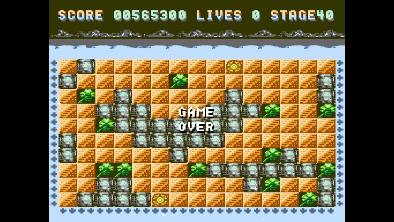 Lucky Penguin - Game Over Screen