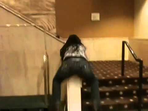 Anji Sliding Down The Banister At The City Church Women S R Youtube