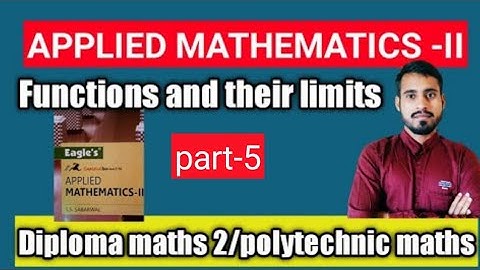 functions and their limits in hindi part 5|diploma maths 2|applied mathematics-II|polytechnic maths