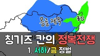 [몽골의 역사] 칭기즈칸의 정복전쟁(1) 서하/금 정벌