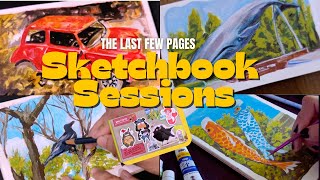 Sketchbook Session: Daily Painting -  Finishing My Sketchbook